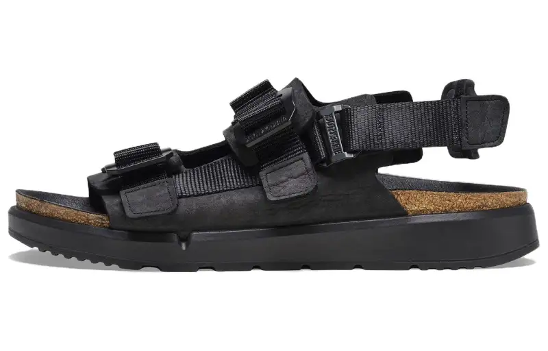 Birkenstock Shinjuku Logo Strapped Sandals