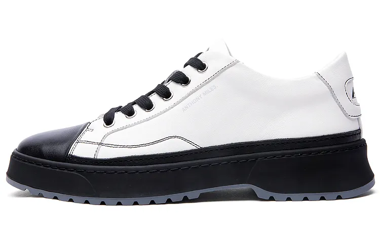 Anthony Miles Men's Casual Shoes Men's Low Top Ecru