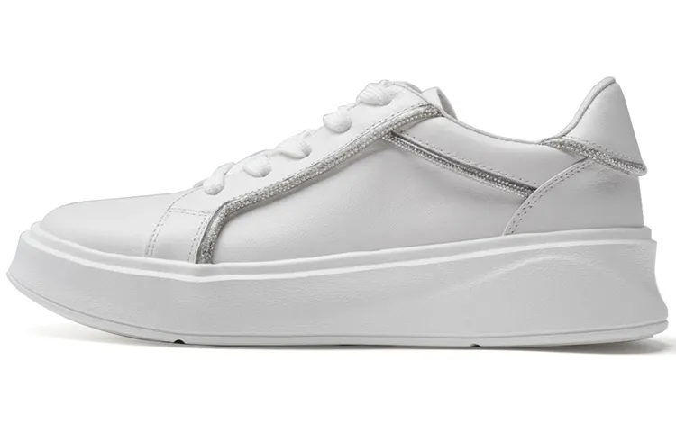 PACO GIL Cow Leather Low top Skateboard Shoes Women's White