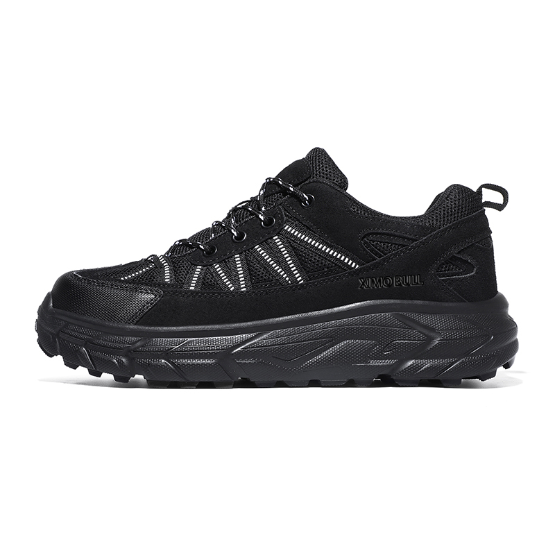 XIMO BULL Top Grain Cow Leather Cushioning Coverage Support Cushioning Coverage Support Low top Outdoor Shoes Men’s