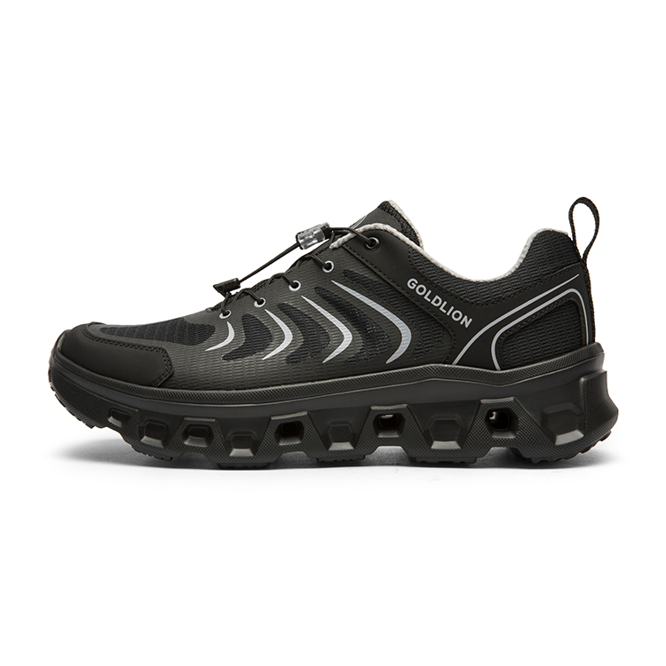 GOLDLION Cushioning Slip Resistant Support Outdoor Shoes Men’s Black