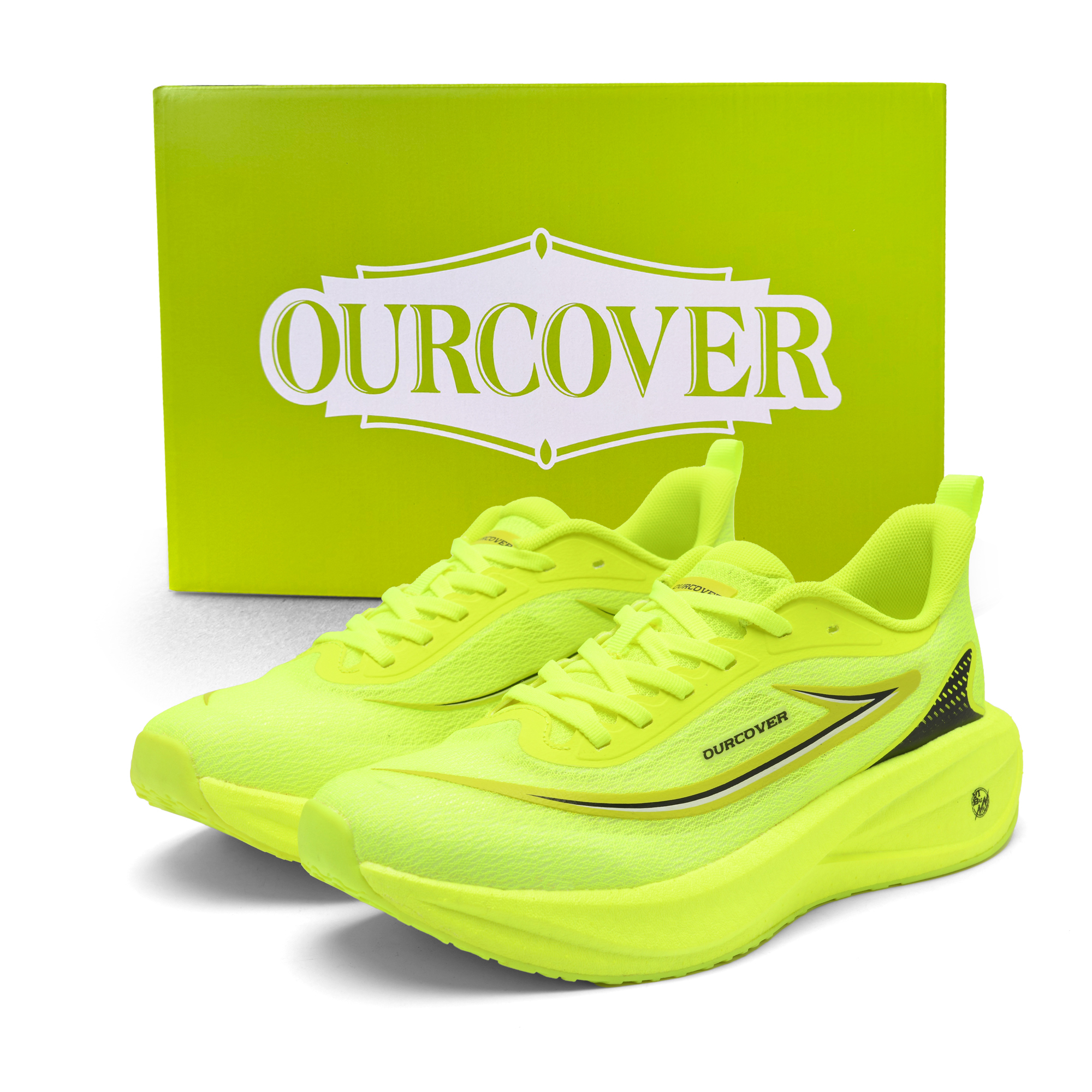 OURCOVER Cushioning Casual Training Long Distance Running Sprint Physical Fitness Test & Exam Running Shoes Unisex