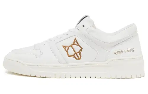 Naked Wolfe CM 01 Leather Low top Skateboard Shoes Men's White