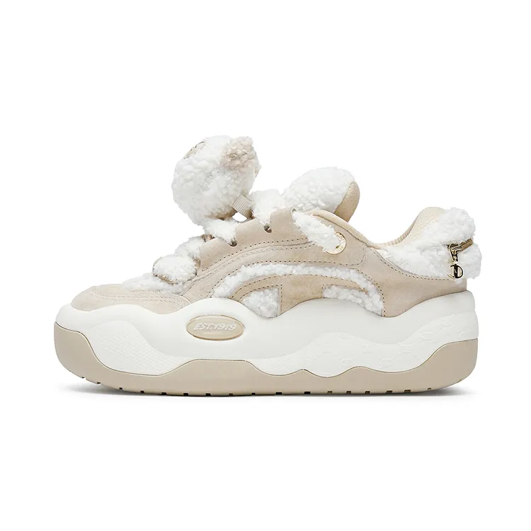 Champion Cloud Cotton CloudNine V1 Low top Skateboard Shoes Women's Wheat Umber/Milk White