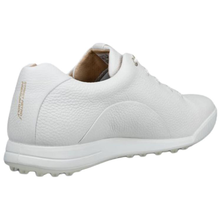 Ecco Golf Street Leather Abrasion Resistant Abrasion Resistant Low top Golf Shoes Men’s White