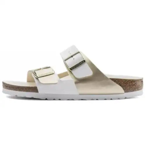 Birkenstock Abrasion Resistant Slide Slippers Women's White Gold