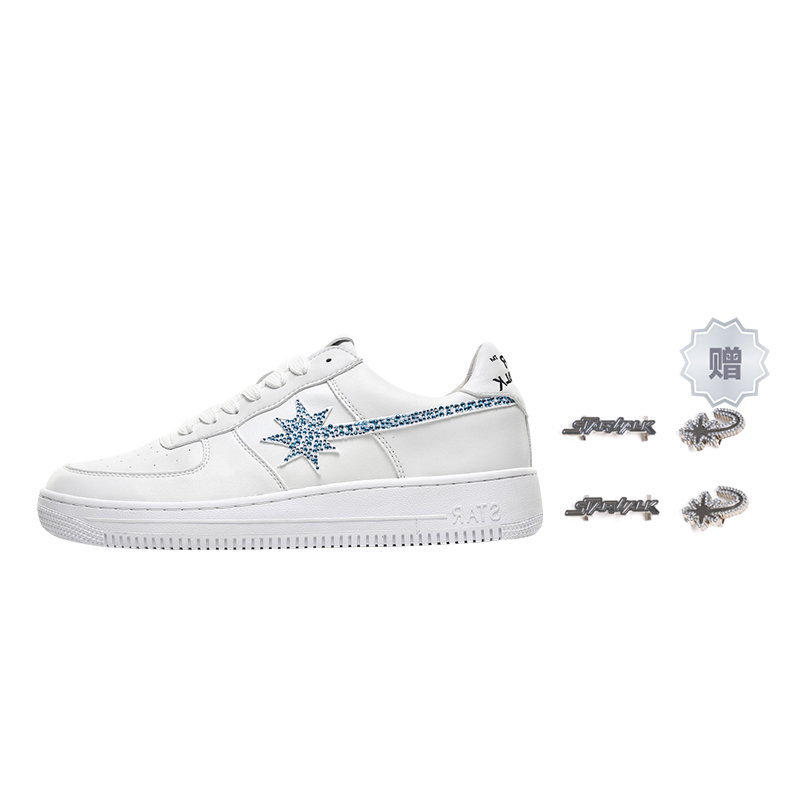 Starwalk Soldier Low top Skateboard Shoes Unisex Blue Diamond
