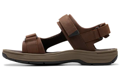 Clarks Beach Sandals Men's Dark Brown