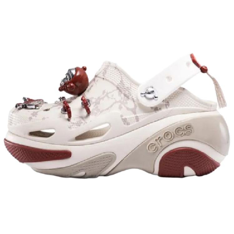 Сабо Crocs × SKULLPANDA BUBBLE CRUSH CLOG (серо-белые)
