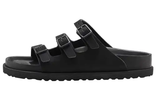 Birkenstock Buckle-fastening Suede Slides