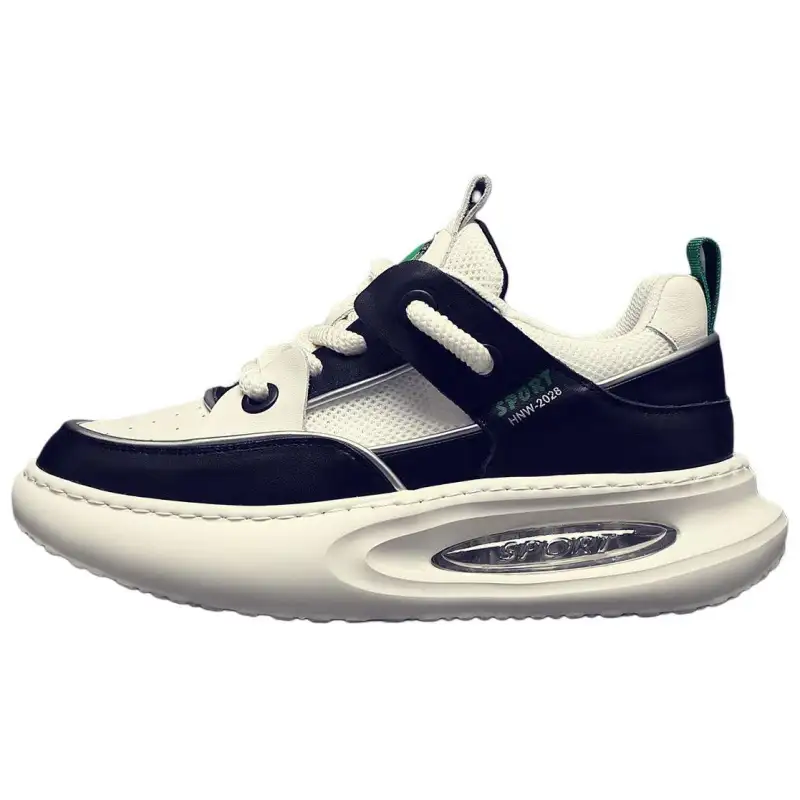 JANE HARLOW Textile, Top Grain Cow Leather Low top Casual Shoes Men's White Black