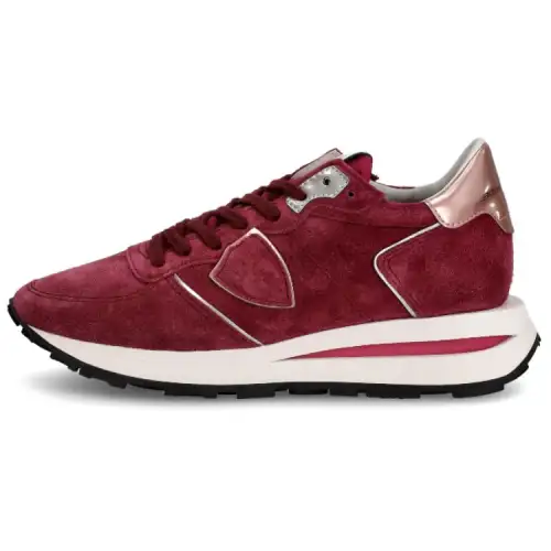 PHILIPPE MODEL Suede Low top Casual Shoes Women's Red