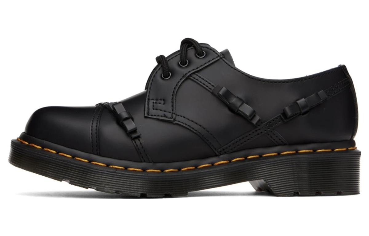 Dr.Martens Martin 1461 leather comfortable bow casual shoes women's black