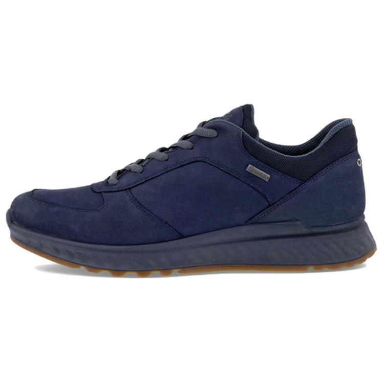Ecco Exostride Leather Waterproof And Breathable Waterproof And Breathable Casual Shoes Men's Blue