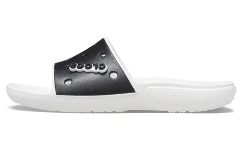 Crocs Classic Clog Slide Slippers Unisex Black/White