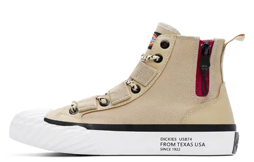 Dickies Canvas Shoes Men's High Top Army Beige