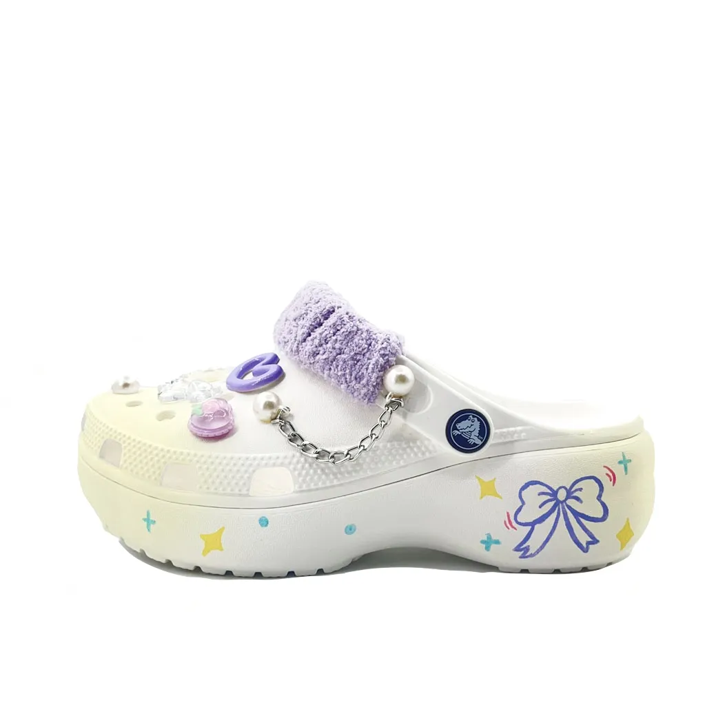 Crocs Classic Platform Clog EVA Clogs Unisex Yellow