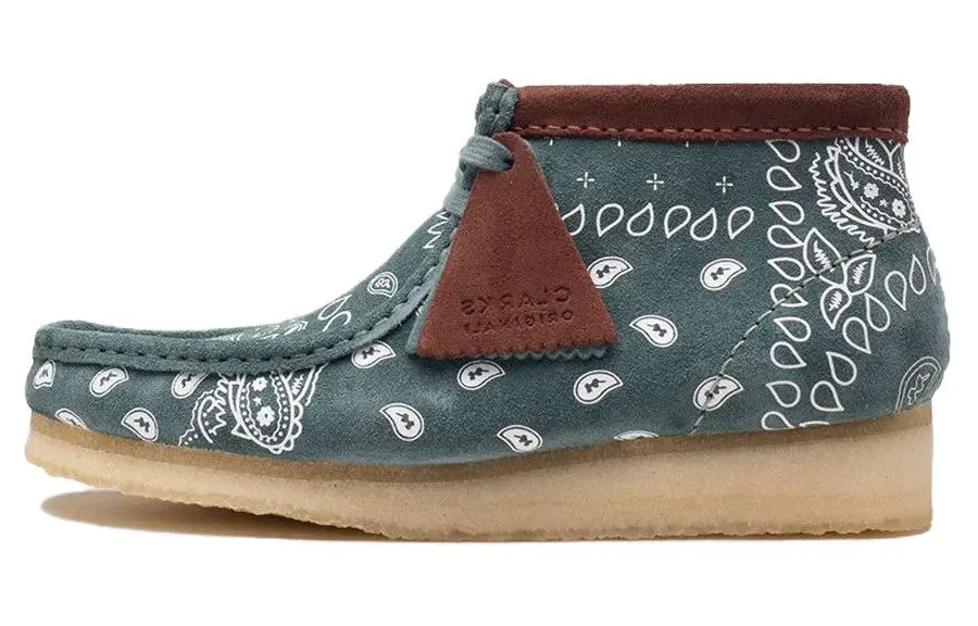 Clarks Wallabee bandana-print desert boots