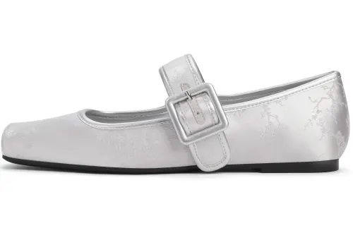 CHARLES&KEITH Small Charles & Keith Chinese Style New Chinese Style Pu Women's Casual Shoes Flat Women's Multicolor