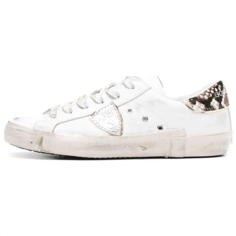 PHILIPPE MODEL Cow Leather Low top Skateboard Shoes Women's White
