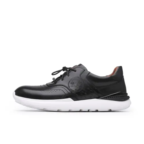 Chrisdien Deny Cow Leather Casual Shoes Men's Black