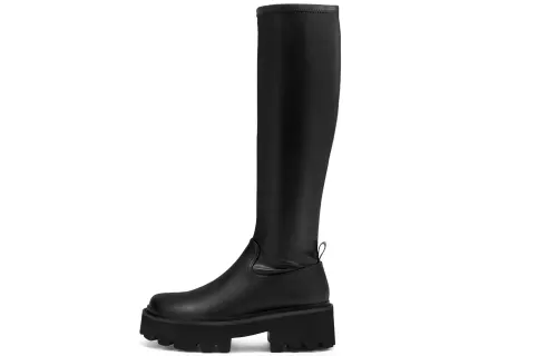 CHARLES&KEITH Pu Slim Knee High Boots Women's Black