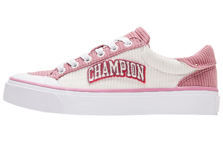 Champion Campus Star 1.0 Skateboard Shoes Women's Low Top Pastel Pink/Milk White