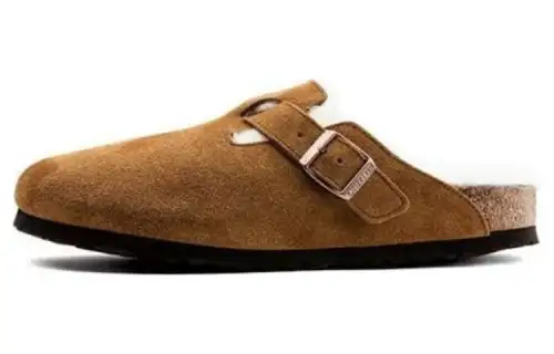Birkenstock Closed Toe Slippers Men's Brown