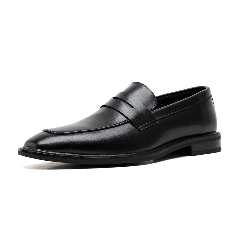 Chilang microfiber leather slip-on thick sole loafers men's style