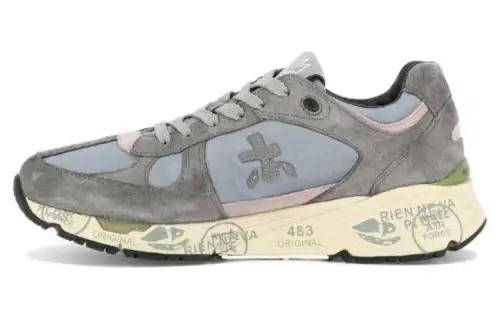 PREMIATA Mase Low top Casual Shoes Men's Gray Blue
