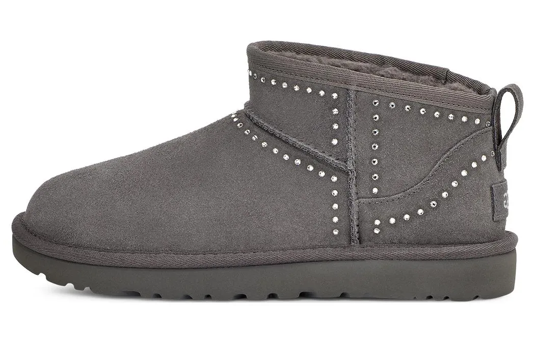 UGG Classic Ultra Mini Bling 'Dark Grey' Women's