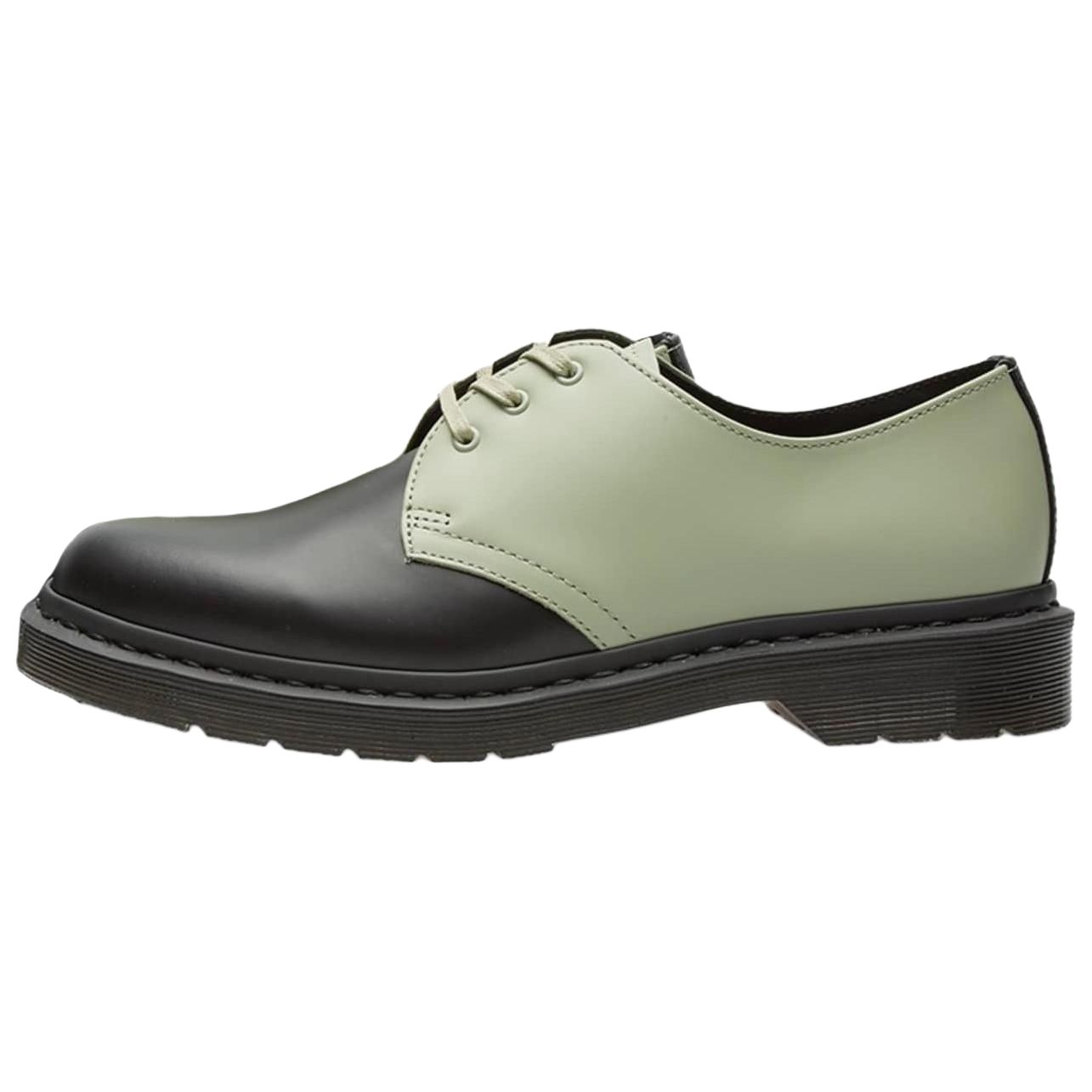 CONCEPTS x Dr.Martens Martin 1461 3-Eye Shoe Leather Simple Fashion Casual Shoes Men's Black Green