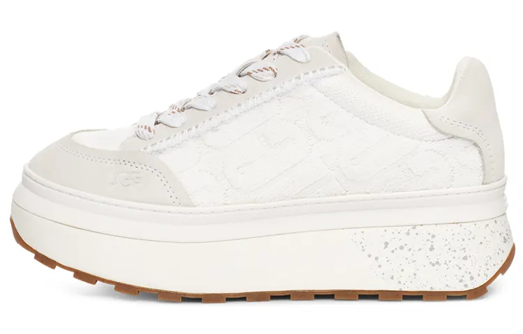 UGG Marin Lace Logo Sneaker 'White' Women's
