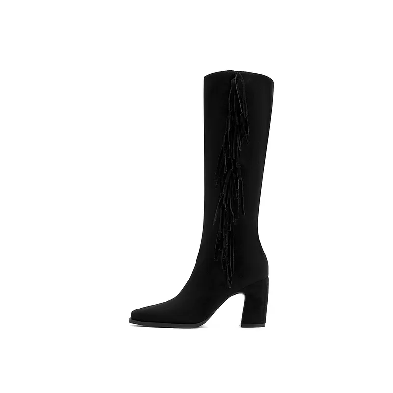HARSON Knee high Boots Women's Black