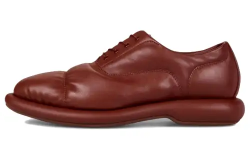 Clarks MARTINE ROSE Leather Casual Shoes Men's Maroon