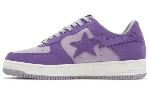 A BATHING APE STA Stylish Skateboarding Shoes Women's Purple