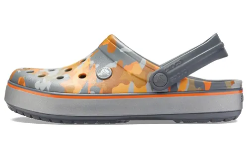 Crocs Crocband Printed Sandals Black Orange Camouflage 'Black Orange'