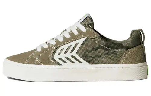 CARIUMA Catiba Pro Suede Low top Skateboard Shoes Unisex Olive Green