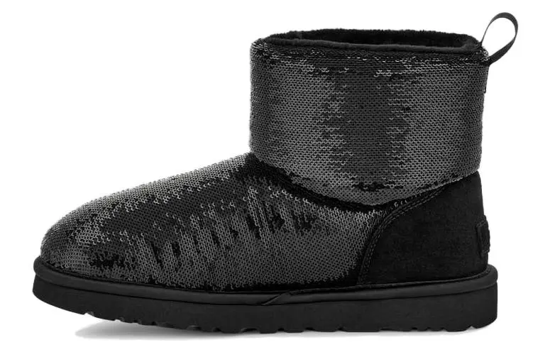 UGG Classic Mini Boot Mirror Ball Black Women's
