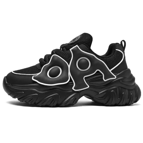 DoraemonA Low top Chunky Sneakers 5.5cm Women's Jet Black