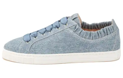 AGL Leather Low top Skateboard Shoes Women's Blue