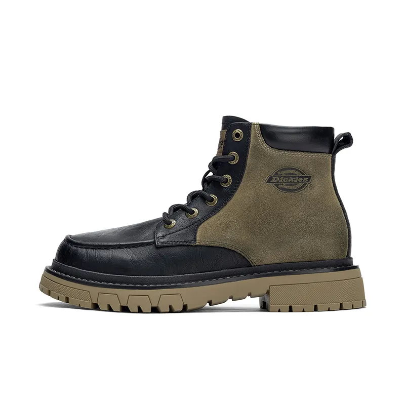Dickies Crew Combat Boots 4.5cm Men's Black Khaki
