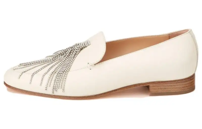 AGL Cow Leather Women's Casual Shoes 2cm Women's Cream White