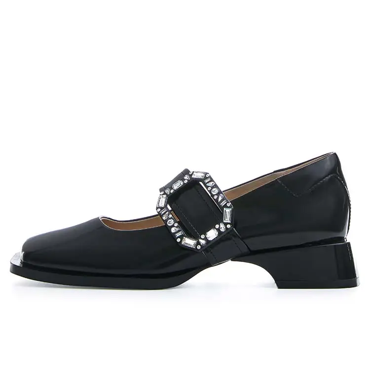 Marie Claire Top Grain Cow Leather Casual Shoes 3cm Women's