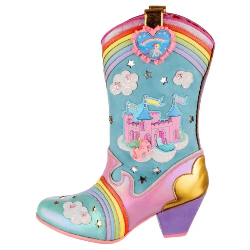 IRREGULAR CHOICE Pu Ankle Boots 6.2cm Women's Blue