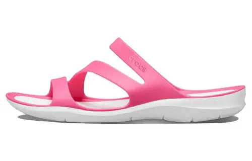 Crocs Slide Slippers Women's Pink White