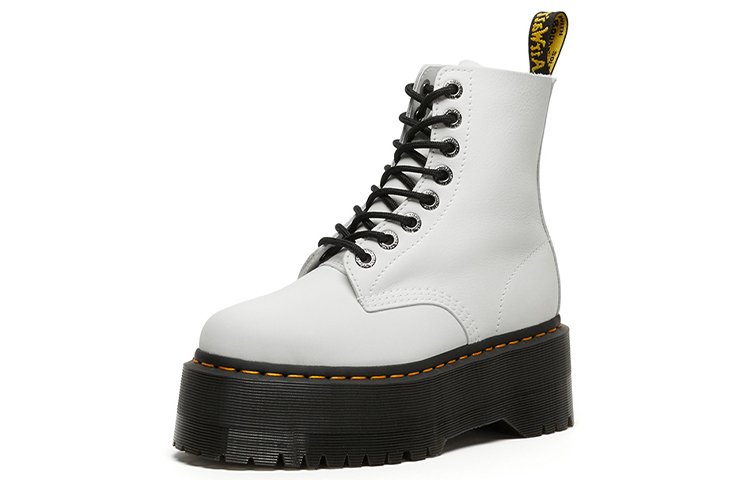 Dr. Martens 1460 Pascal Pisa Combat Boots White Women's