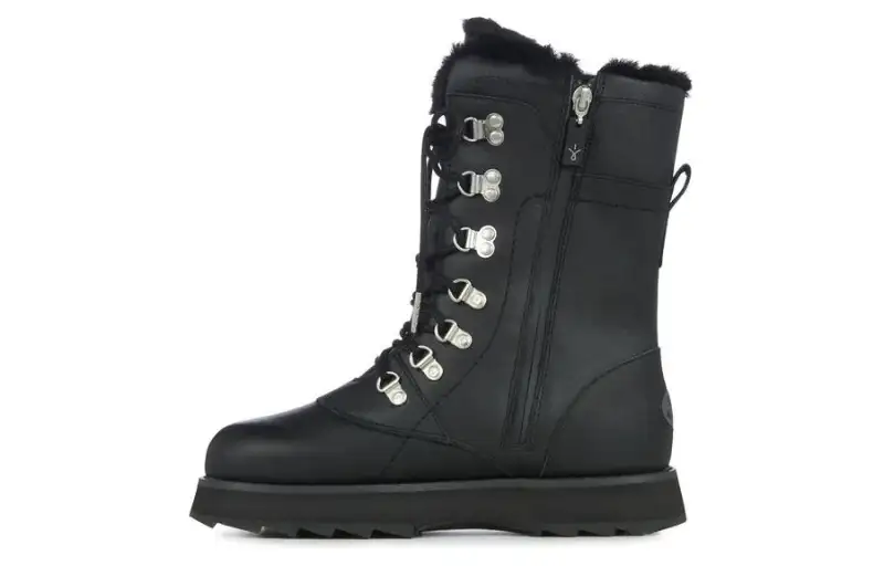 EMU Australia Leather Ankle Boots Women's Black
