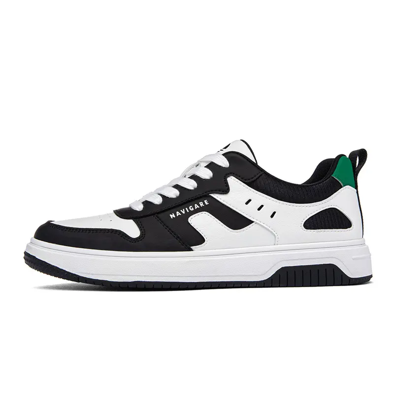 NAVIGARE Microfiber Leather Low top Skateboard Shoes Men's