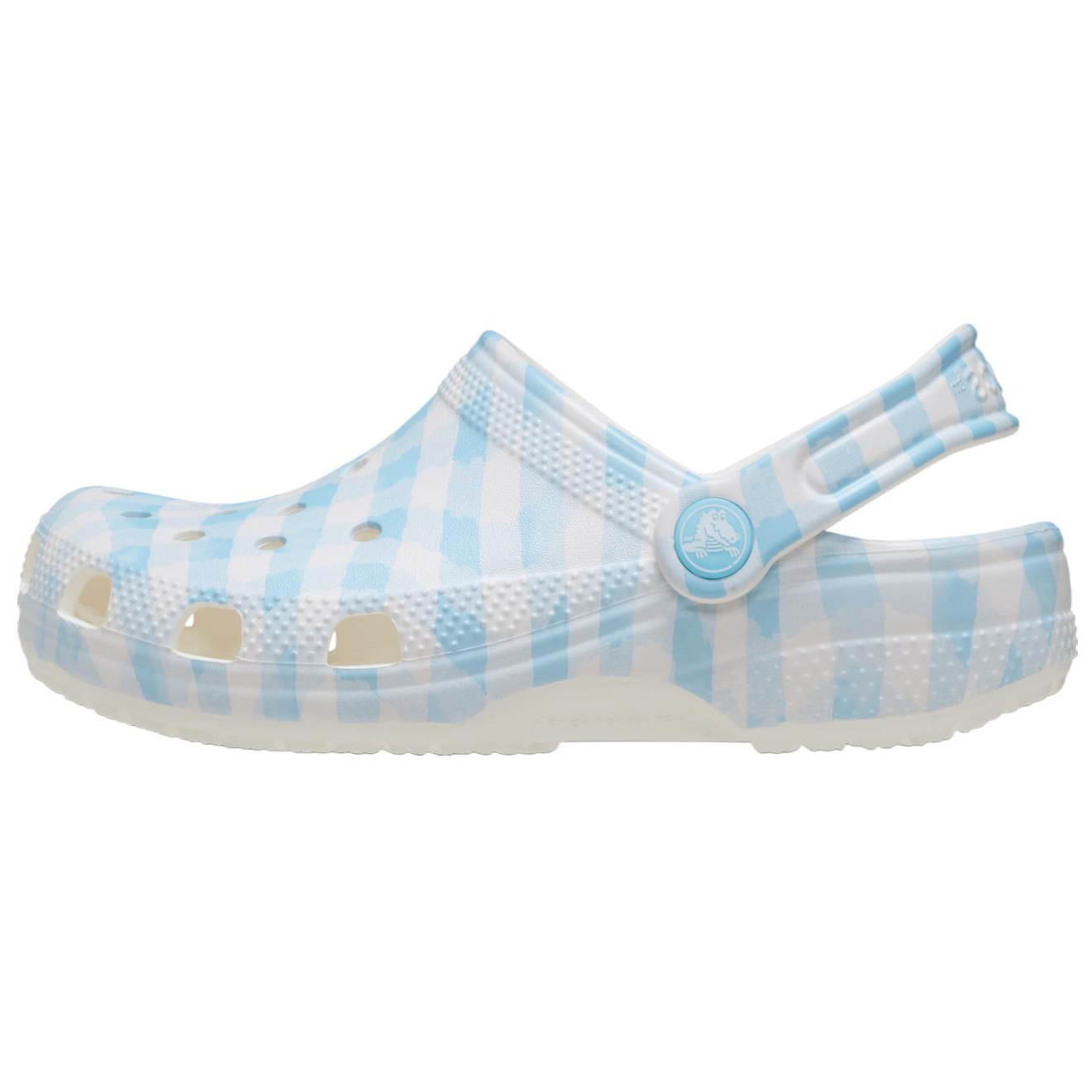 Сабо Crocs (бело-синие)